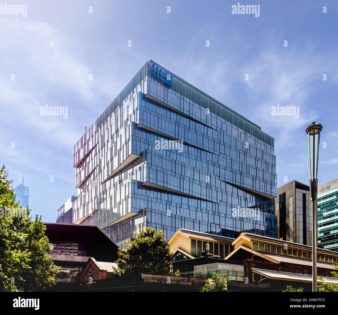 Melbourne, Victoria, Australien - Seven17 Bourke Street Building von metier 3 Architects Stockfoto