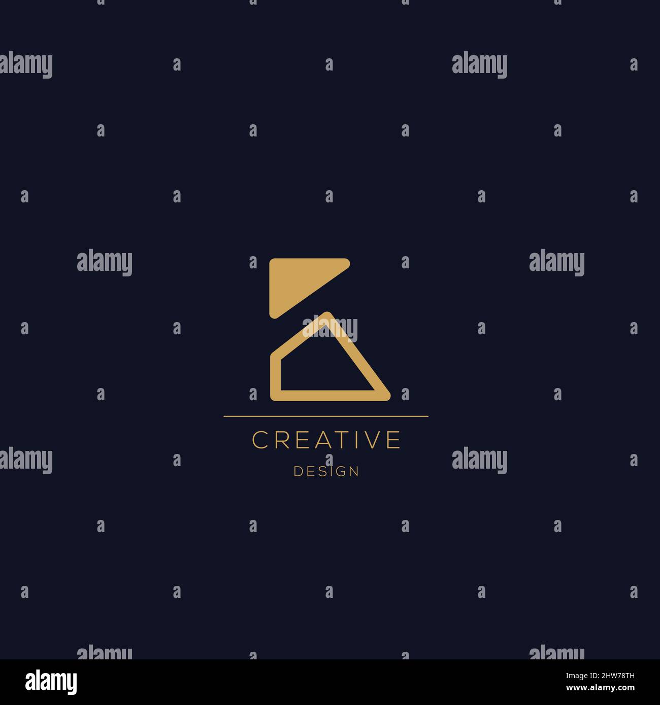 Trendy Alphabet K Anfangsbuchstabe Logo-Symbol Stock Vektor