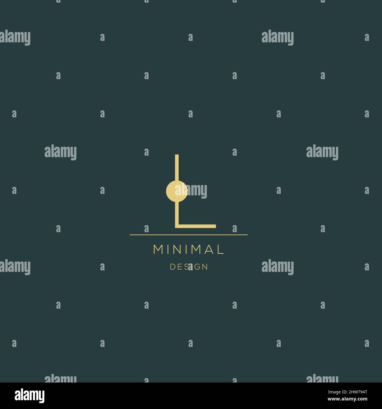 Minimalist Letter A Icon-Logo Stock Vektor