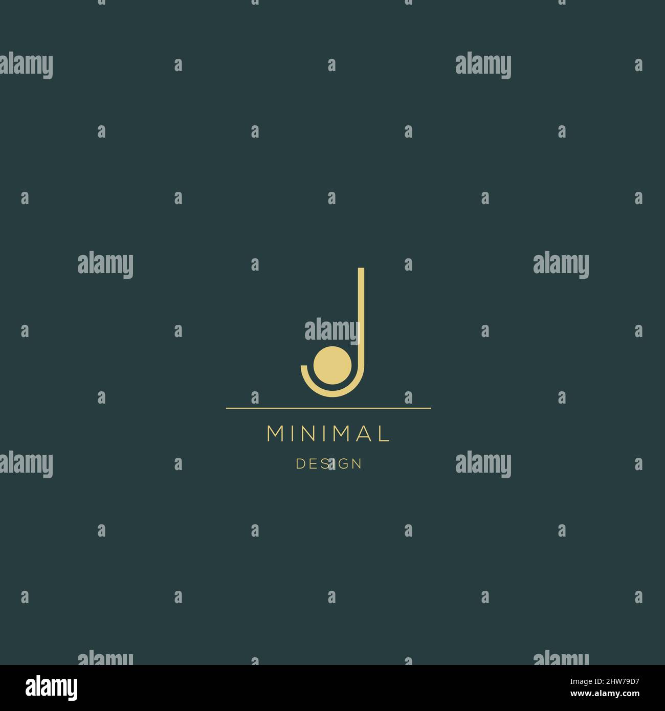 Minimalist Letter A Icon-Logo Stock Vektor