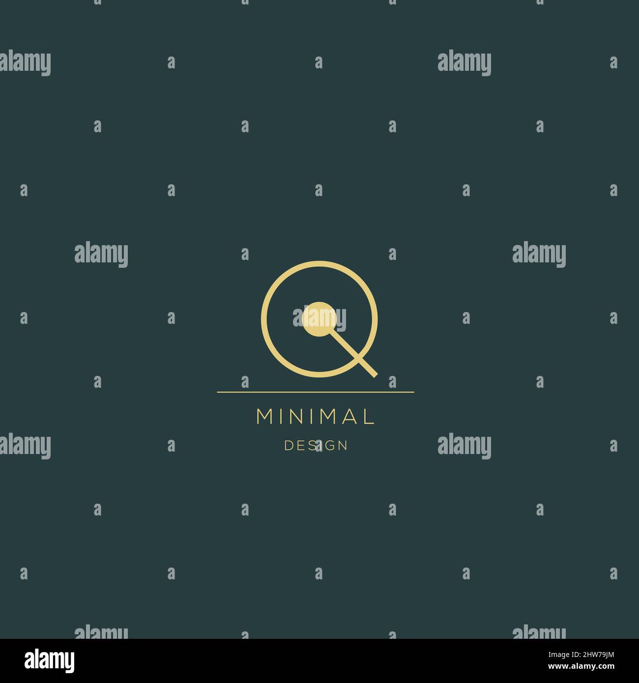 Minimalist Letter A Icon-Logo Stock Vektor