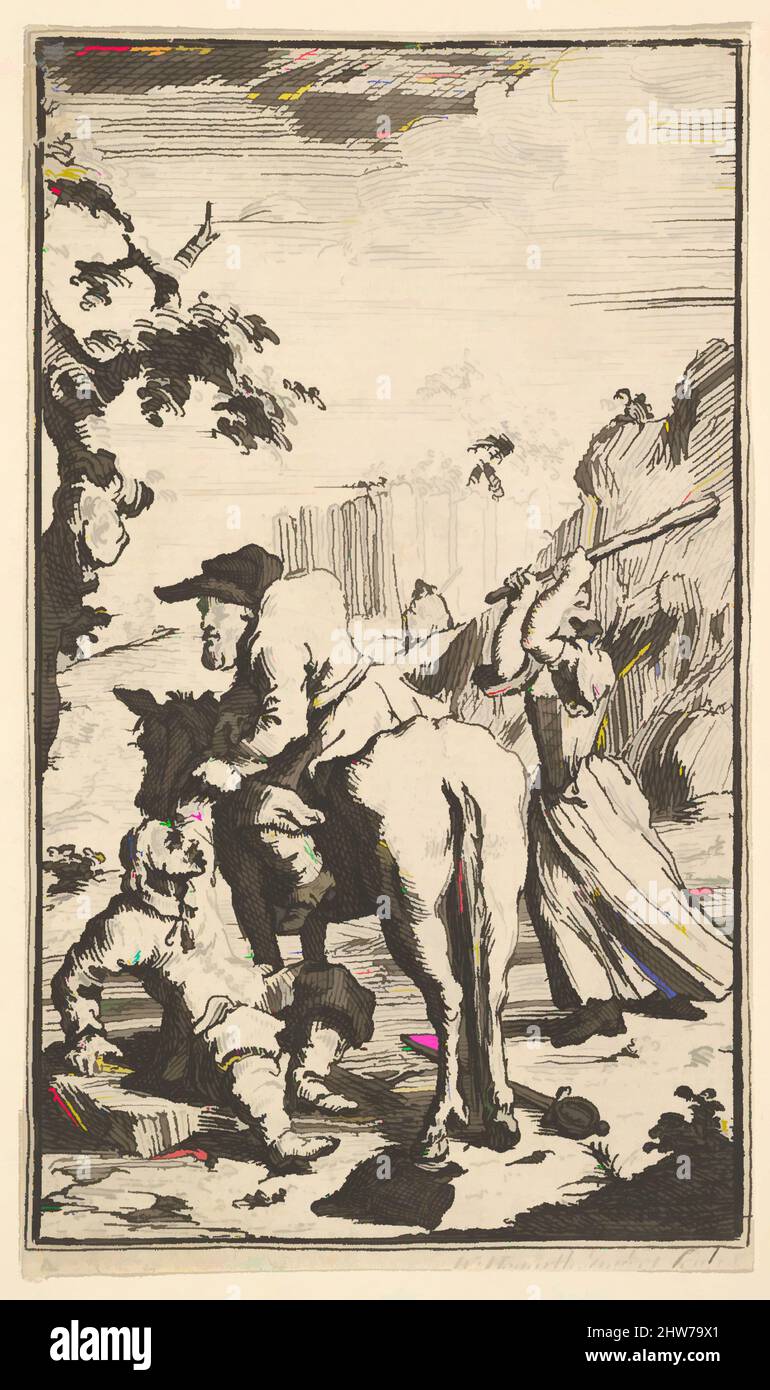 Kunst inspiriert von Trulla Angriff Hudibras (siebzehn kleine Illustrationen zu Samuel Butlers Hudibras, no 4), 1721–26, Radierung und Gravur, Blatt: 4 11/16 x 2 11/16 Zoll (11,9 x 6,9 cm) (beschnitten), Drucke, William Hogarth (British, London 1697–1764 London, Klassische Werke, die von Artotop mit einem Schuss Moderne modernisiert wurden. Formen, Farbe und Wert, auffällige visuelle Wirkung auf Kunst. Emotionen durch Freiheit von Kunstwerken auf zeitgemäße Weise. Eine zeitlose Botschaft, die eine wild kreative neue Richtung verfolgt. Künstler, die sich dem digitalen Medium zuwenden und die Artotop NFT erschaffen Stockfoto Kunst inspiriert von Trulla Angriff Hudibras (siebzehn kleine Illustrationen zu Samuel Butlers Hudibras, no 4), 1721–26, Radierung und Gravur, Blatt: 4 11/16 x 2 11/16 Zoll (11,9 x 6,9 cm) (beschnitten), Drucke, William Hogarth (British, London 1697–1764 London, Klassische Werke, die von Artotop mit einem Schuss Moderne modernisiert wurden. Formen, Farbe und Wert, auffällige visuelle Wirkung auf Kunst. Emotionen durch Freiheit von Kunstwerken auf zeitgemäße Weise. Eine zeitlose Botschaft, die eine wild kreative neue Richtung verfolgt. Künstler, die sich dem digitalen Medium zuwenden und die Artotop NFT erschaffen Stockfoto