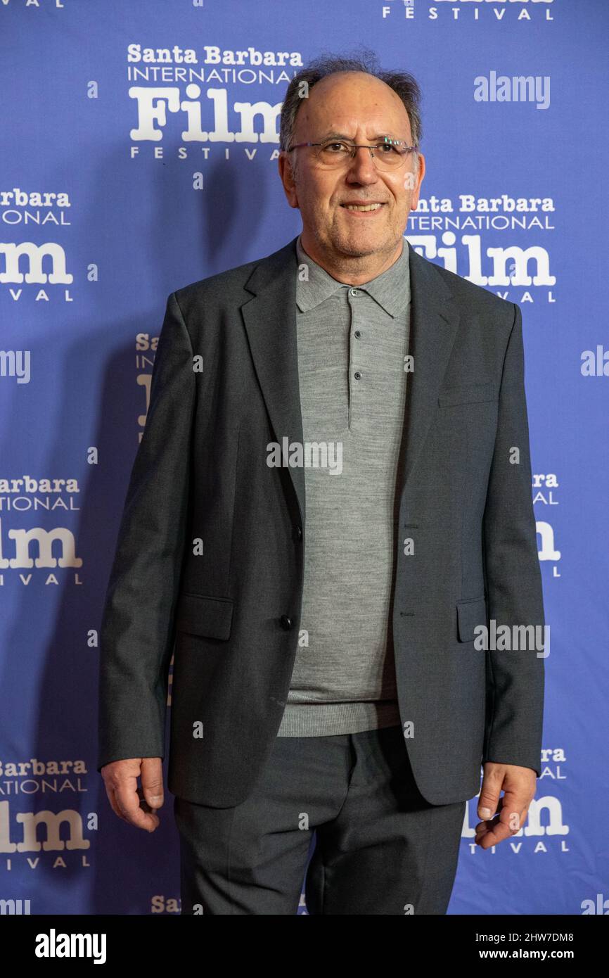 Santa Barbara, USA. 03. März 2022. Ankunft von Red Carpet, Bertrand Tessier, „Roger Corman“. Die Auszeichnungen des Santa Barbara International Film Festival Outstanding Directors of the Year 37. im Arlington Theater in Santa Barbara, Kalifornien, 3. März 2022. (Foto: Rod Rolle/Sipa USA) Quelle: SIPA USA/Alamy Live News Stockfoto