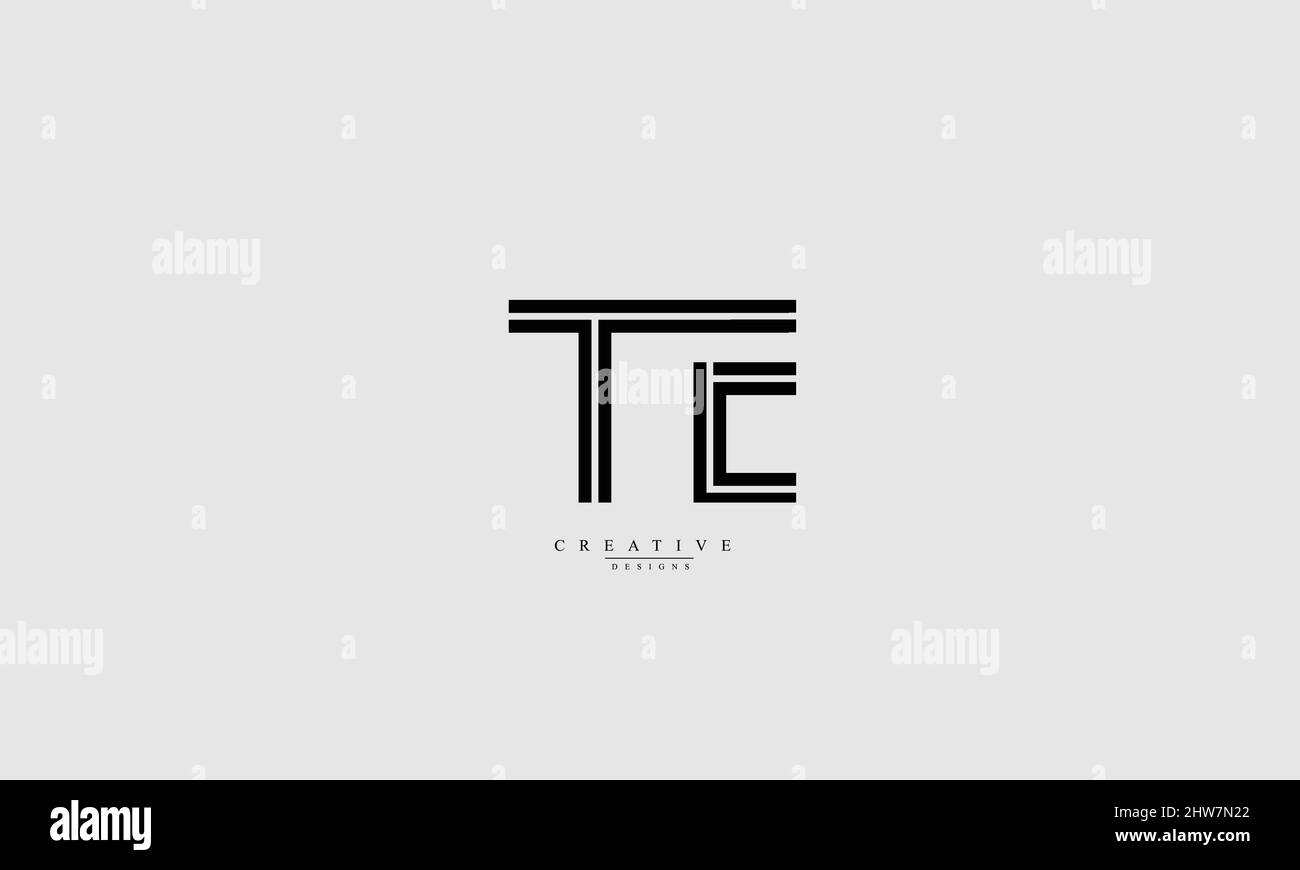 Vorlage für ein abstraktes Vektorlogo-Monogramm Stock Vektor