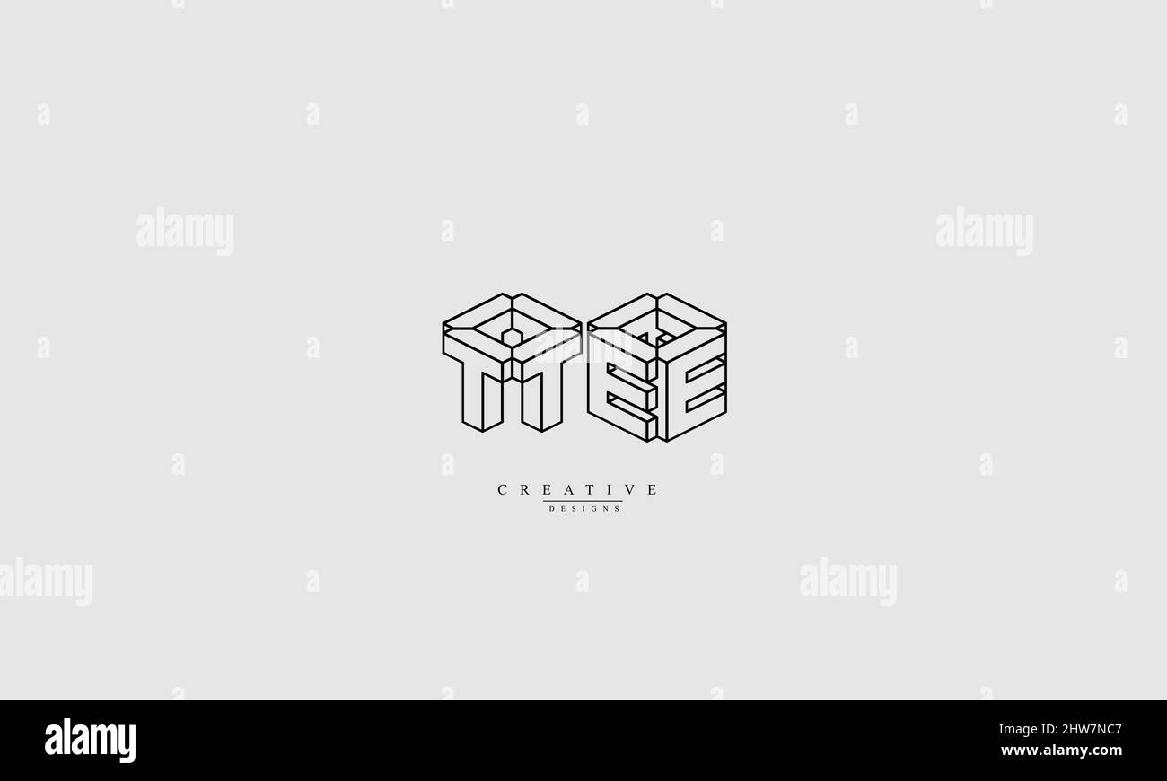 Vorlage für ein abstraktes Vektorlogo-Monogramm Stock Vektor