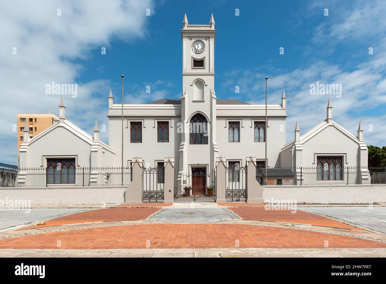 Greenwood Primary School im Gebäude der Albert Jackson Primary School, Donkin Reserve Area, Port Elizabeth/Gqeberha, 27. Februar 2022. Stockfoto