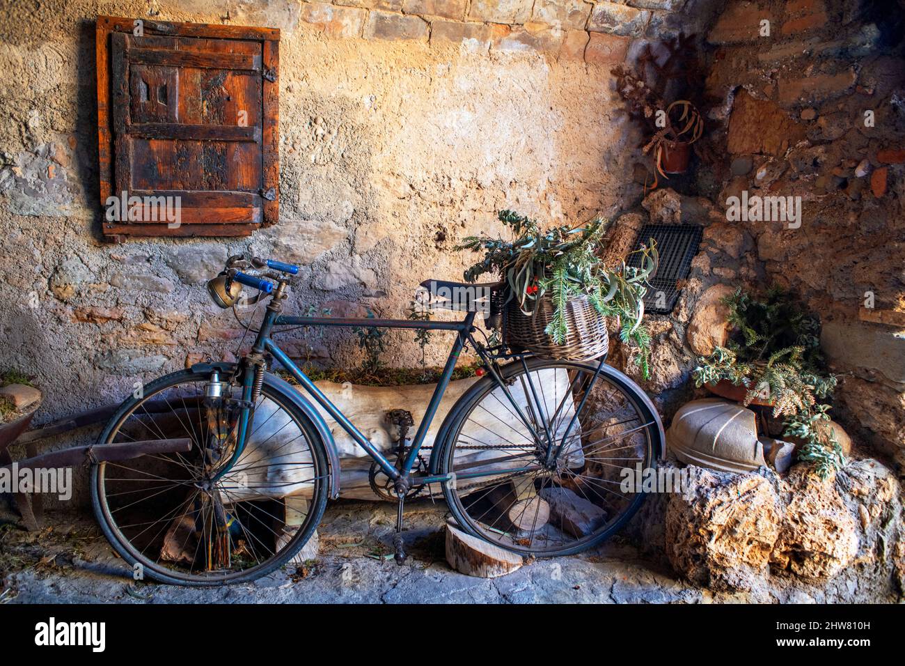 Historisches Zentrum von Mura in der Region Bages, Provinz Barcelona, Katalonien, Spanien. Sant Llorenç del Munt i l'Obac Naturpark Bages Barcelona provinc Stockfoto