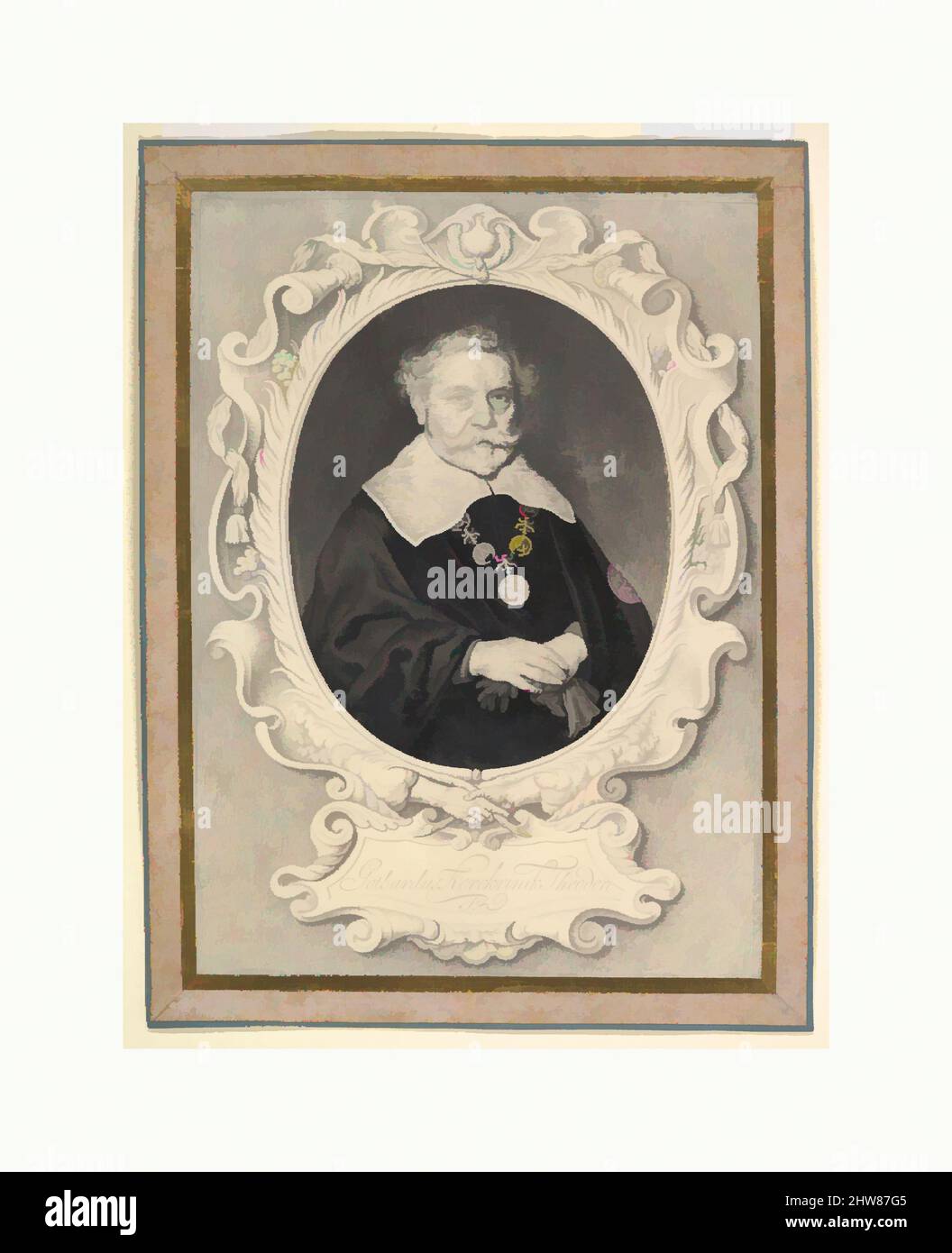 Kunst inspiriert von Portrait of Godert Dircksz. Kerckrinck, Ende 17. Jahrhundert, Schwarzes Blei, grau und schwarz waschen, auf zwei Bögen Pergament, Blatt: 12 3/8 × 9 5/16 Zoll (31,5 × 23,7 cm), Zeichnungen, Jan Thopas (Niederländisch, Arnhem 1625/27–vor 1695 Assendelft (?)), Jan Thopas war ein holländisches, klassisches Werk aus dem 17.. Jahrhundert, das von Artotop mit einem Schuss Moderne modernisiert wurde. Formen, Farbe und Wert, auffällige visuelle Wirkung auf Kunst. Emotionen durch Freiheit von Kunstwerken auf zeitgemäße Weise. Eine zeitlose Botschaft, die eine wild kreative neue Richtung verfolgt. Künstler, die sich dem digitalen Medium zuwenden und die Artotop NFT erschaffen Stockfoto Kunst inspiriert von Portrait of Godert Dircksz. Kerckrinck, Ende 17. Jahrhundert, Schwarzes Blei, grau und schwarz waschen, auf zwei Bögen Pergament, Blatt: 12 3/8 × 9 5/16 Zoll (31,5 × 23,7 cm), Zeichnungen, Jan Thopas (Niederländisch, Arnhem 1625/27–vor 1695 Assendelft (?)), Jan Thopas war ein holländisches, klassisches Werk aus dem 17.. Jahrhundert, das von Artotop mit einem Schuss Moderne modernisiert wurde. Formen, Farbe und Wert, auffällige visuelle Wirkung auf Kunst. Emotionen durch Freiheit von Kunstwerken auf zeitgemäße Weise. Eine zeitlose Botschaft, die eine wild kreative neue Richtung verfolgt. Künstler, die sich dem digitalen Medium zuwenden und die Artotop NFT erschaffen Stockfoto