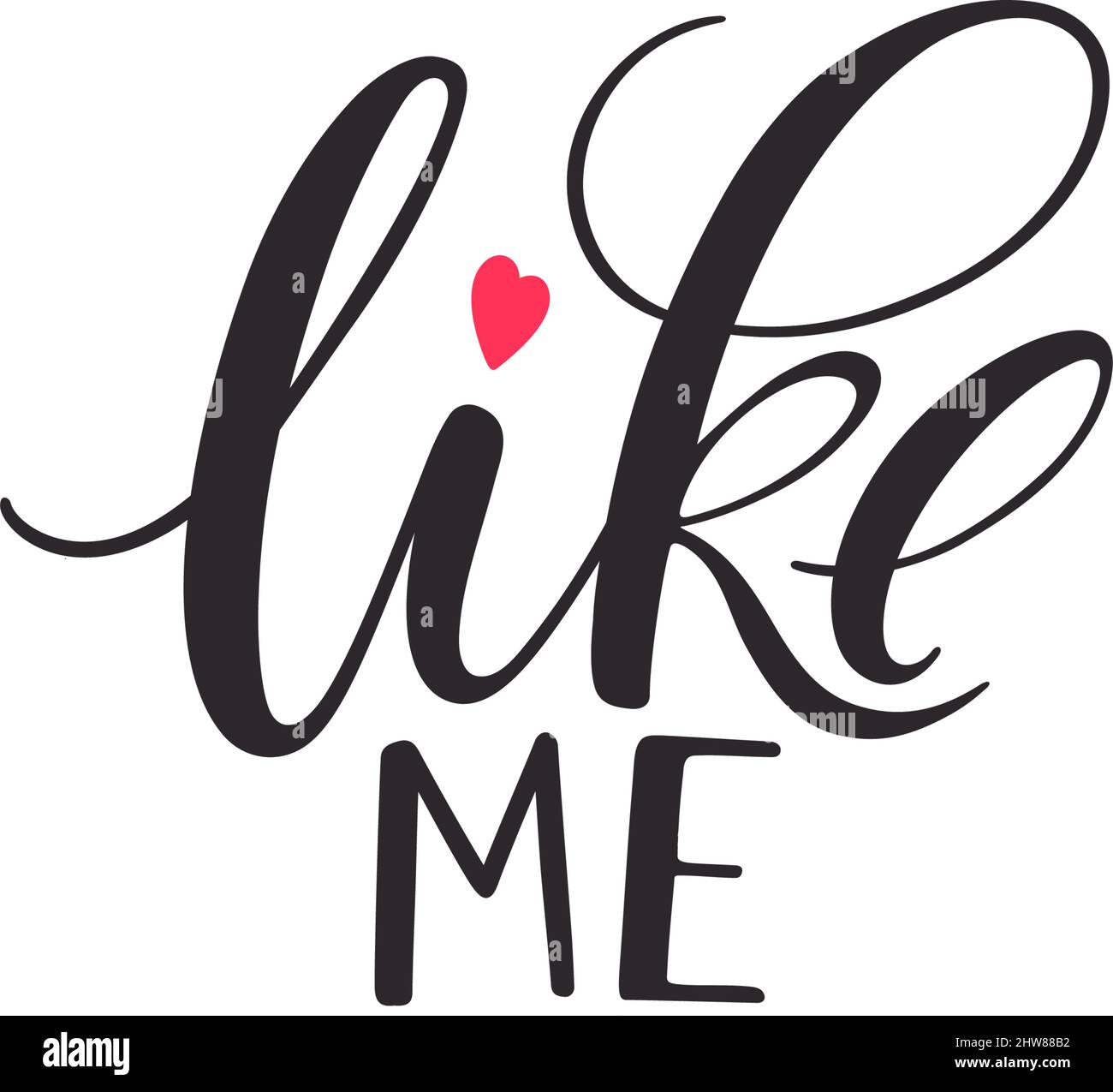 Wie ich Kalligraphie. Moderne Schriftzüge für Blog-Posts, Social Media und mehr. Stock Vektor