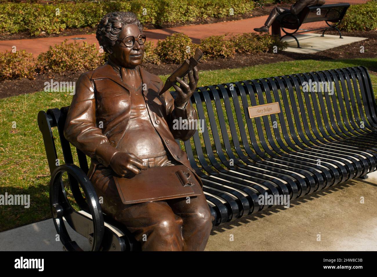 Ikonische Skulpturen im Hampton University Legacy Park Hampton Virginia Stockfoto