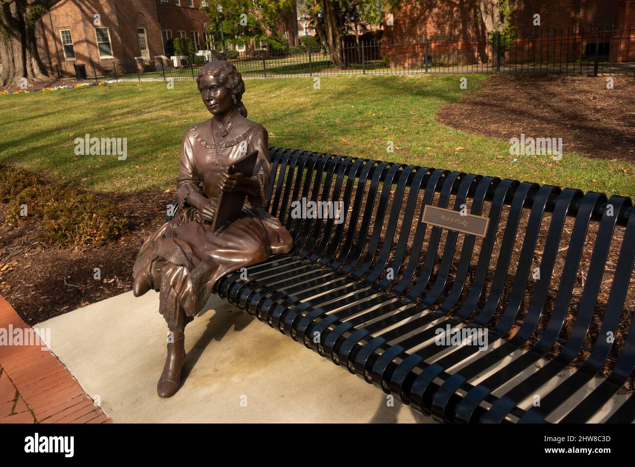 Ikonische Skulpturen im Hampton University Legacy Park Hampton Virginia Stockfoto