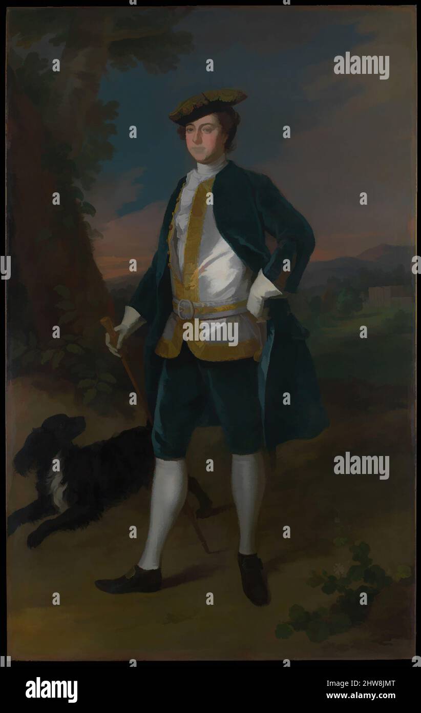 Kunst inspiriert von Sir James Dashwood (1715–1779), 1737, Öl auf Leinwand, 96 x 60 1/4 Zoll (243,8 x 153 cm), Gemälde, Enoch Seeman der Jüngere (deutsch, Danzig ca. 1690–1744 London) widmete Sir James Dashwood, hier im Alter von 23 Jahren dargestellt, einen Großteil seiner Energie und seines Vermögens den von Artotop modernisierten klassischen Werken mit einem Schuss Moderne. Formen, Farbe und Wert, auffällige visuelle Wirkung auf Kunst. Emotionen durch Freiheit von Kunstwerken auf zeitgemäße Weise. Eine zeitlose Botschaft, die eine wild kreative neue Richtung verfolgt. Künstler, die sich dem digitalen Medium zuwenden und die Artotop NFT erschaffen Stockfoto Kunst inspiriert von Sir James Dashwood (1715–1779), 1737, Öl auf Leinwand, 96 x 60 1/4 Zoll (243,8 x 153 cm), Gemälde, Enoch Seeman der Jüngere (deutsch, Danzig ca. 1690–1744 London) widmete Sir James Dashwood, hier im Alter von 23 Jahren dargestellt, einen Großteil seiner Energie und seines Vermögens den von Artotop modernisierten klassischen Werken mit einem Schuss Moderne. Formen, Farbe und Wert, auffällige visuelle Wirkung auf Kunst. Emotionen durch Freiheit von Kunstwerken auf zeitgemäße Weise. Eine zeitlose Botschaft, die eine wild kreative neue Richtung verfolgt. Künstler, die sich dem digitalen Medium zuwenden und die Artotop NFT erschaffen Stockfoto