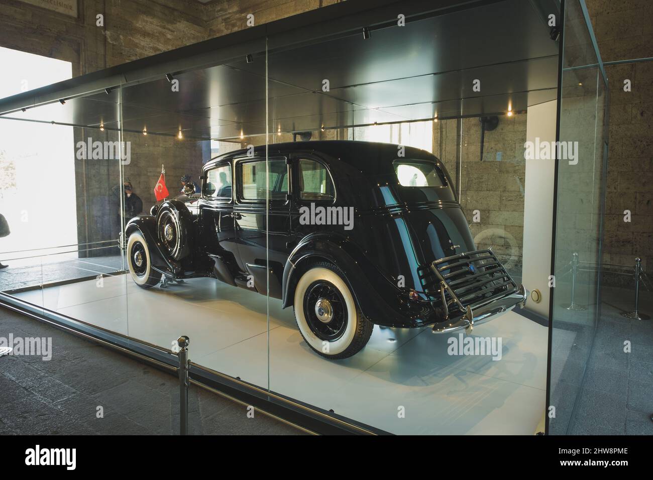 Ankara, Türkei - 09. November 2021: Atatürks Lincoln-Wagen des Modells 1935. Redaktionelle Aufnahme in Ankara. Stockfoto