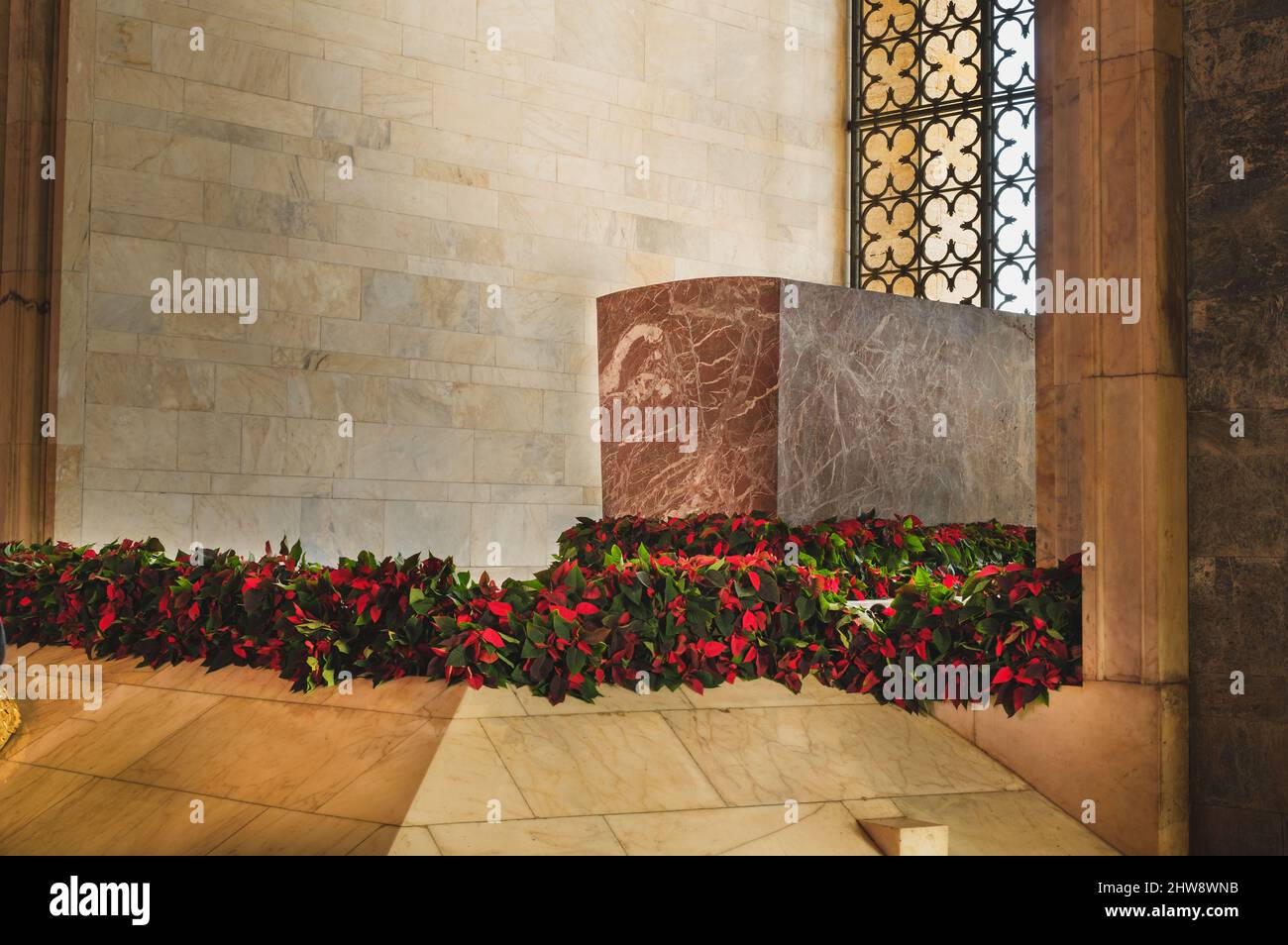 Ankara, Türkei - 10. November 2021: Atatürks Mausoleum in Anitkabir. Redaktionelle Aufnahme in Ankara. Stockfoto