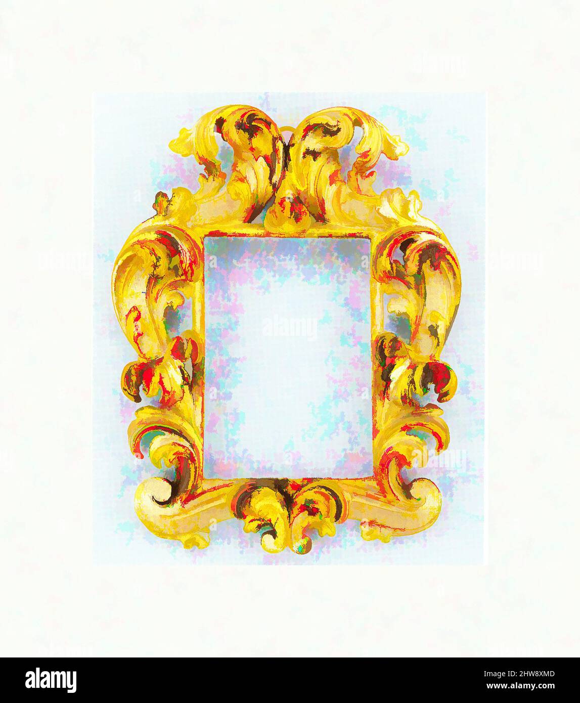 Kunst inspiriert von Cauliculi Rahmen, 19. Jahrhundert (?), Stil Anfang 18. Jahrhundert, Italienisch, Bologna, Einzelstück Pappel mit horizontaler Maserung., 35 x 27, 18,7 x 13, 20 x 14 cm., Rahmen, Klassische Werke von Artotop mit einem Schuss Moderne modernisiert. Formen, Farbe und Wert, auffällige visuelle Wirkung auf Kunst. Emotionen durch Freiheit von Kunstwerken auf zeitgemäße Weise. Eine zeitlose Botschaft, die eine wild kreative neue Richtung verfolgt. Künstler, die sich dem digitalen Medium zuwenden und die Artotop NFT erschaffen Stockfoto