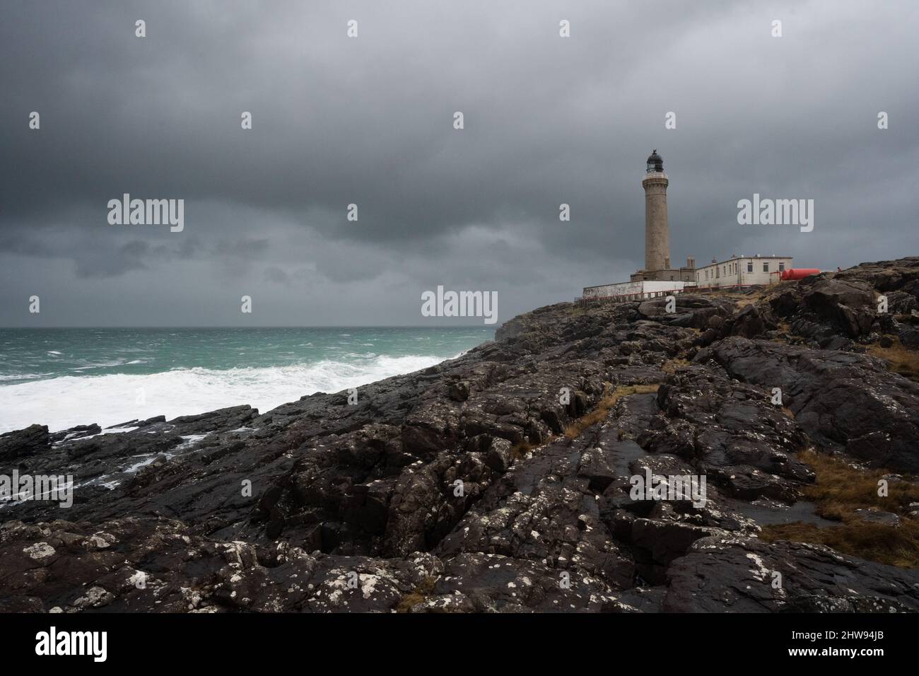 Ardnamurchan Leuchtturm, westlichster Punkt auf dem britischen Festland, Schottland, Großbritannien Stockfoto