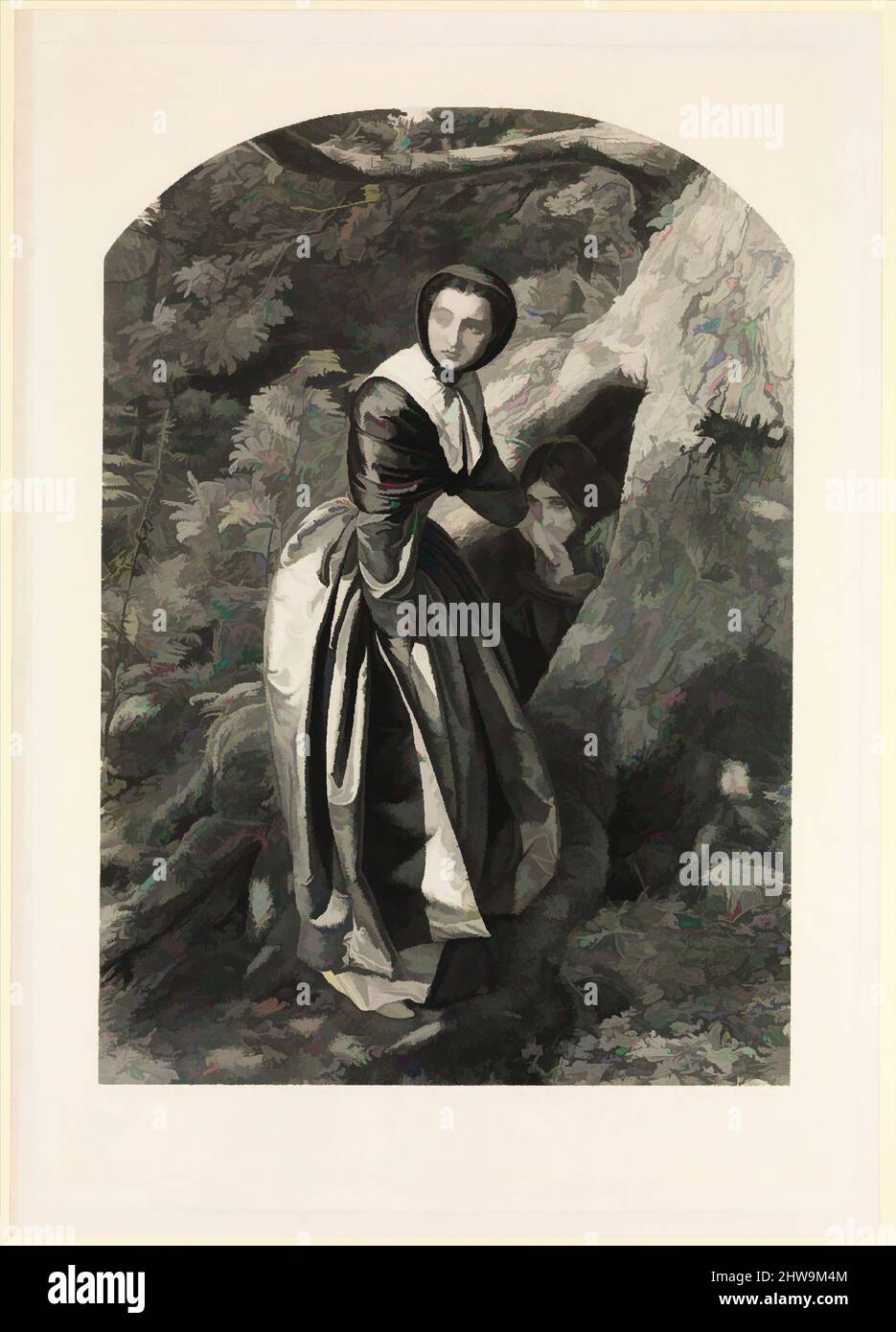 Kunst inspiriert von Zeichnungen und Druckgrafiken, Print, The Proscribed Royalist, Künstler, Graveur, Publisher, After, Sir John Everett Millais, William, Klassisches Werk, das von Artotop mit einem Schuss Moderne modernisiert wurde. Formen, Farbe und Wert, auffällige visuelle Wirkung auf Kunst. Emotionen durch Freiheit von Kunstwerken auf zeitgemäße Weise. Eine zeitlose Botschaft, die eine wild kreative neue Richtung verfolgt. Künstler, die sich dem digitalen Medium zuwenden und die Artotop NFT erschaffen Stockfoto