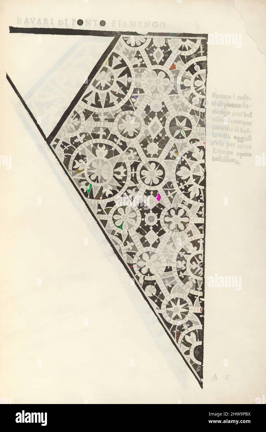 Kunst inspiriert von Zeichnungen und Drucken, Buchdrucke Ornament & Architektur, Ornamento nobile...Fatta da Lucretia Romana (Libro V der Corona, Klassische Werke von Artotop mit einem Schuss Moderne modernisiert. Formen, Farbe und Wert, auffällige visuelle Wirkung auf Kunst. Emotionen durch Freiheit von Kunstwerken auf zeitgemäße Weise. Eine zeitlose Botschaft, die eine wild kreative neue Richtung verfolgt. Künstler, die sich dem digitalen Medium zuwenden und die Artotop NFT erschaffen Stockfoto