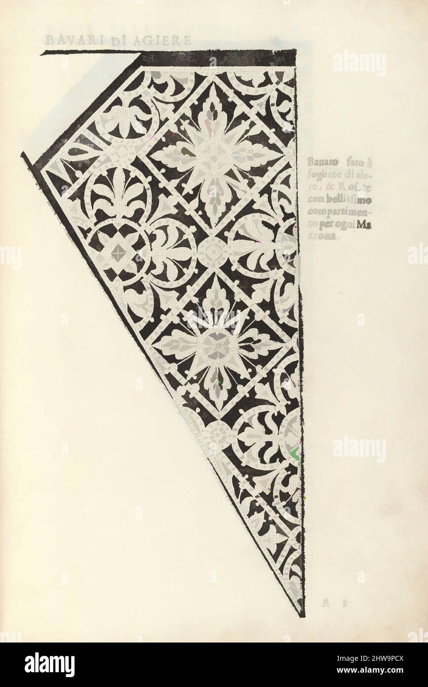 Kunst inspiriert von Zeichnungen und Drucken, Buchdrucke Ornament & Architektur, Ornamento nobile...Fatta da Lucretia Romana (Libro V der Corona, Klassische Werke von Artotop mit einem Schuss Moderne modernisiert. Formen, Farbe und Wert, auffällige visuelle Wirkung auf Kunst. Emotionen durch Freiheit von Kunstwerken auf zeitgemäße Weise. Eine zeitlose Botschaft, die eine wild kreative neue Richtung verfolgt. Künstler, die sich dem digitalen Medium zuwenden und die Artotop NFT erschaffen Stockfoto