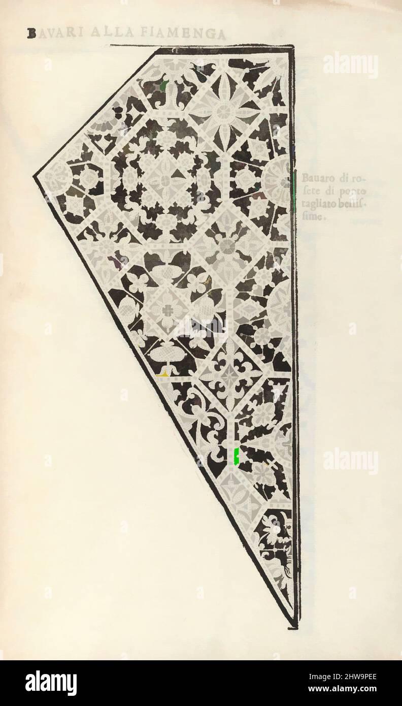 Kunst inspiriert von Ornamento nobile...Fatta da Lucretia Romana (Libro V der Corona), Seite 12 (recto), 1620, Klassische Werke, die von Artotop mit einem Schuss Moderne modernisiert wurden. Formen, Farbe und Wert, auffällige visuelle Wirkung auf Kunst. Emotionen durch Freiheit von Kunstwerken auf zeitgemäße Weise. Eine zeitlose Botschaft, die eine wild kreative neue Richtung verfolgt. Künstler, die sich dem digitalen Medium zuwenden und die Artotop NFT erschaffen Stockfoto