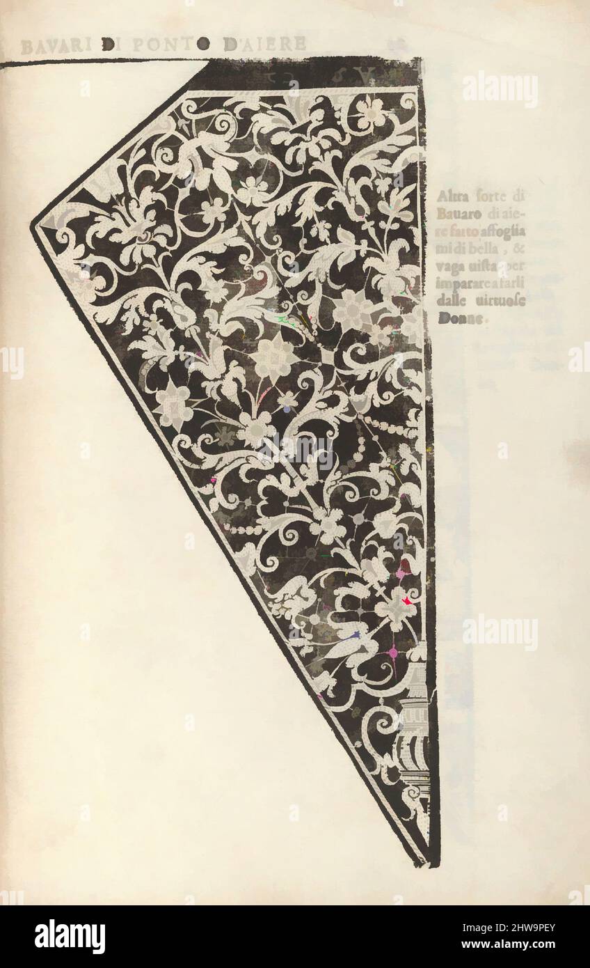 Kunst inspiriert von Ornamento nobile...Fatta da Lucretia Romana (Libro V der Corona), Seite 14 (recto), 1620, Klassische Werke, die von Artotop mit einem Schuss Moderne modernisiert wurden. Formen, Farbe und Wert, auffällige visuelle Wirkung auf Kunst. Emotionen durch Freiheit von Kunstwerken auf zeitgemäße Weise. Eine zeitlose Botschaft, die eine wild kreative neue Richtung verfolgt. Künstler, die sich dem digitalen Medium zuwenden und die Artotop NFT erschaffen Stockfoto