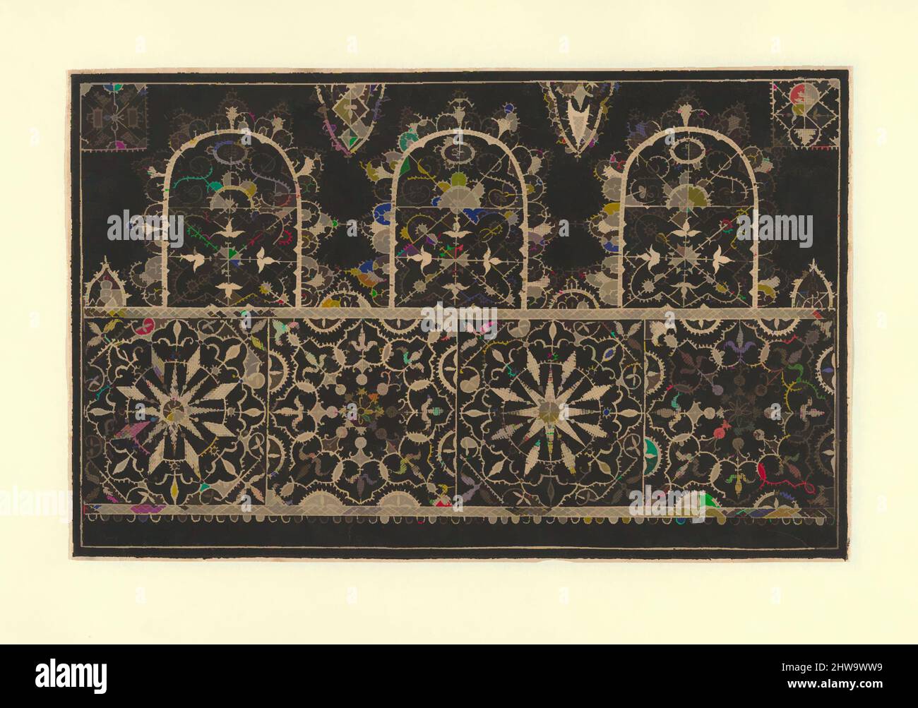 Art inspired by schon newes Modelbuch...Page 7(r), 1617, Klassisches von Artotop modernisiertes Werk mit einem Schuss Modernität. Formen, Farbe und Wert, auffällige visuelle Wirkung auf Kunst. Emotionen durch Freiheit von Kunstwerken auf zeitgemäße Weise. Eine zeitlose Botschaft, die eine wild kreative neue Richtung verfolgt. Künstler, die sich dem digitalen Medium zuwenden und die Artotop NFT erschaffen Stockfoto