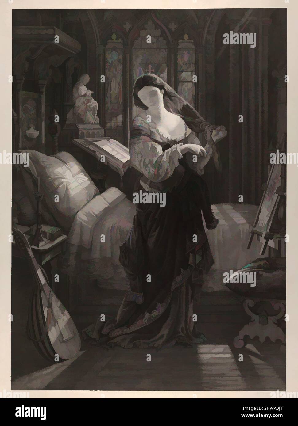 Kunst inspiriert von Zeichnungen und Druckgrafiken, Print, Madeline nach dem Gebet (aus John Keats, The Eve of St. Agnes, Strophe XIX, Lines 4-5, Klassische Werke modernisiert von Artotop mit einem Schuss Moderne. Formen, Farbe und Wert, auffällige visuelle Wirkung auf Kunst. Emotionen durch Freiheit von Kunstwerken auf zeitgemäße Weise. Eine zeitlose Botschaft, die eine wild kreative neue Richtung verfolgt. Künstler, die sich dem digitalen Medium zuwenden und die Artotop NFT erschaffen Stockfoto Kunst inspiriert von Zeichnungen und Druckgrafiken, Print, Madeline nach dem Gebet (aus John Keats, The Eve of St. Agnes, Strophe XIX, Lines 4-5, Klassische Werke modernisiert von Artotop mit einem Schuss Moderne. Formen, Farbe und Wert, auffällige visuelle Wirkung auf Kunst. Emotionen durch Freiheit von Kunstwerken auf zeitgemäße Weise. Eine zeitlose Botschaft, die eine wild kreative neue Richtung verfolgt. Künstler, die sich dem digitalen Medium zuwenden und die Artotop NFT erschaffen Stockfoto