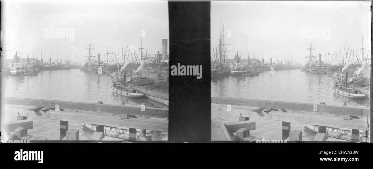 Hafen von Buenos Aires, Buenos Aires, Argentinien. Anfänge des 20.. Jahrhunderts. Stockfoto
