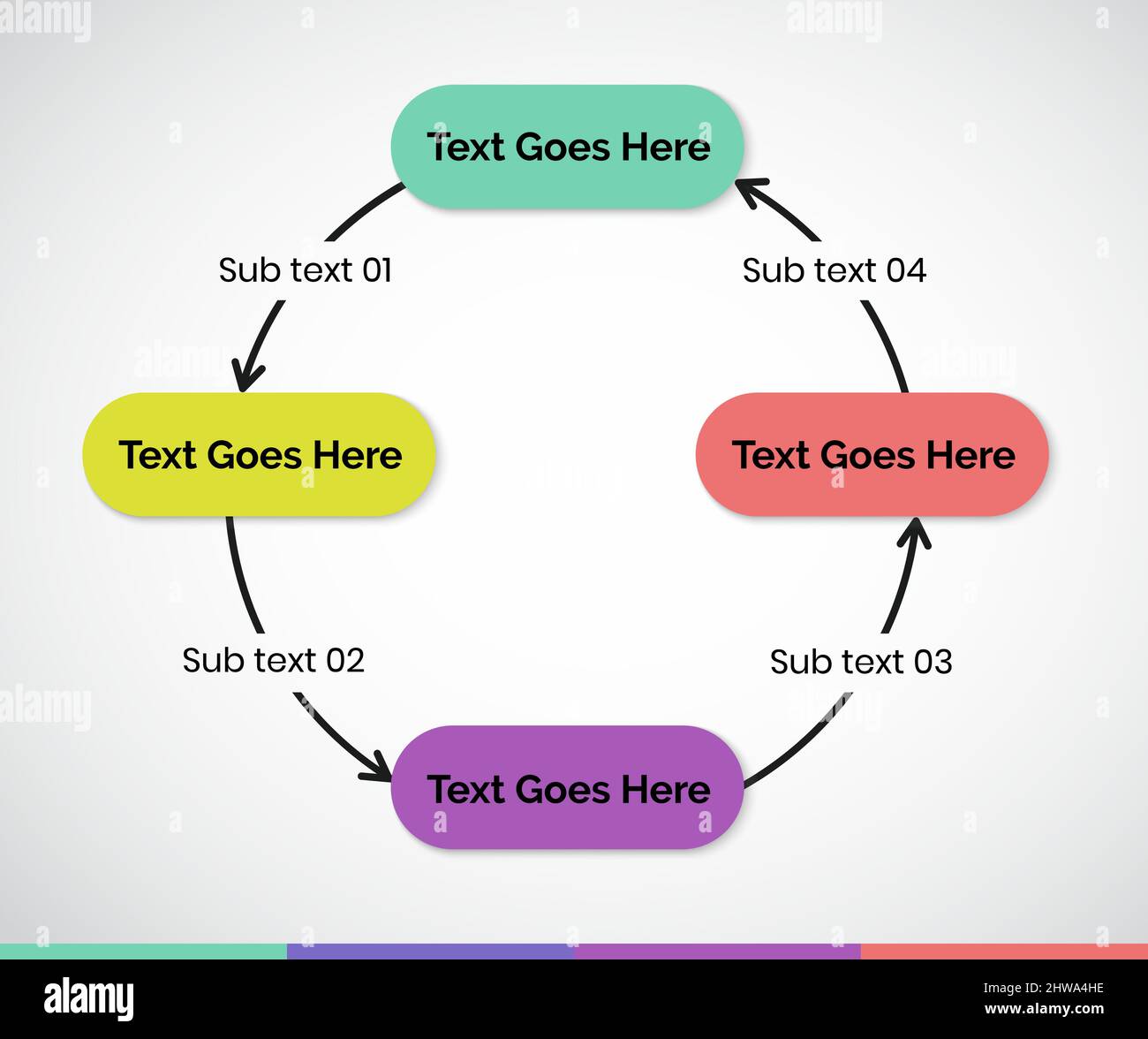8 Schritte Infografiken-Designvorlage – Diagramm, Tortendiagramm, Workflow-Layout, Diagramm, Broschüre, Bericht, Präsentation, Webdesign. Bearbeitbarer Vektor Stock Vektor
