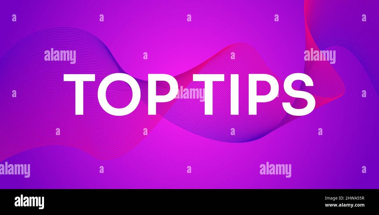 Quicktips mit abstraktem Hintergrund - Vektor bearbeitbare Vorlage Stock Vektor