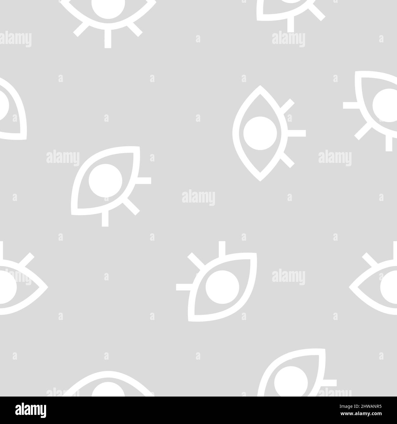 Augen nahtloses Muster für den Druck von Kleidung, Textilien. Vektor-Beauty-Illustration mit weiblichen abstrakten zufallslosen Augen. Hipster moderner Hintergrund Stock Vektor