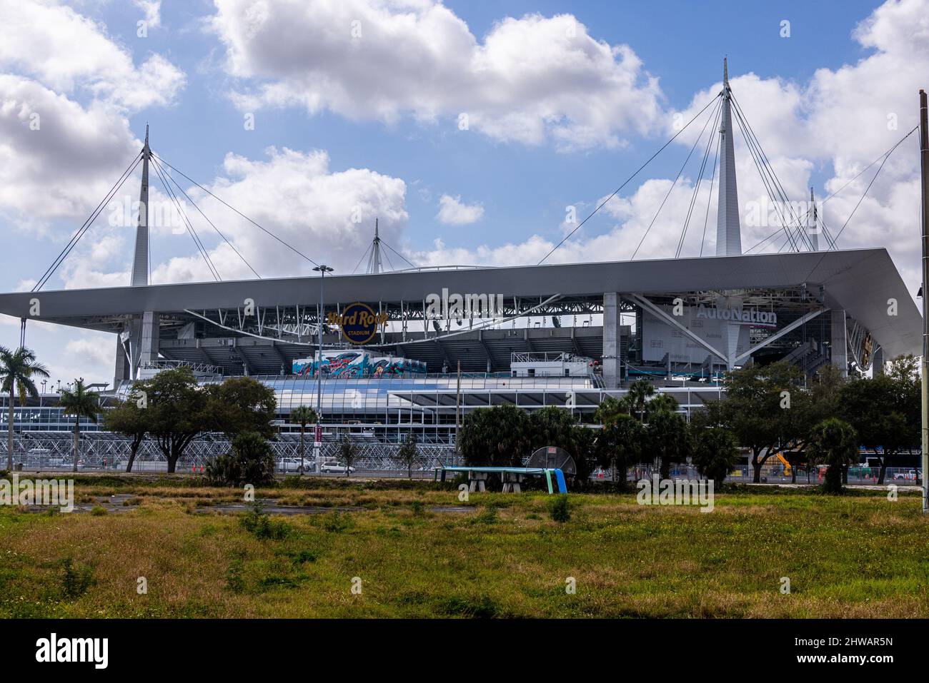 Hard Rock Stadium Heimstadion Der Miami Dolphins Miami Florida 14 Februar 22 Stockfotografie Alamy