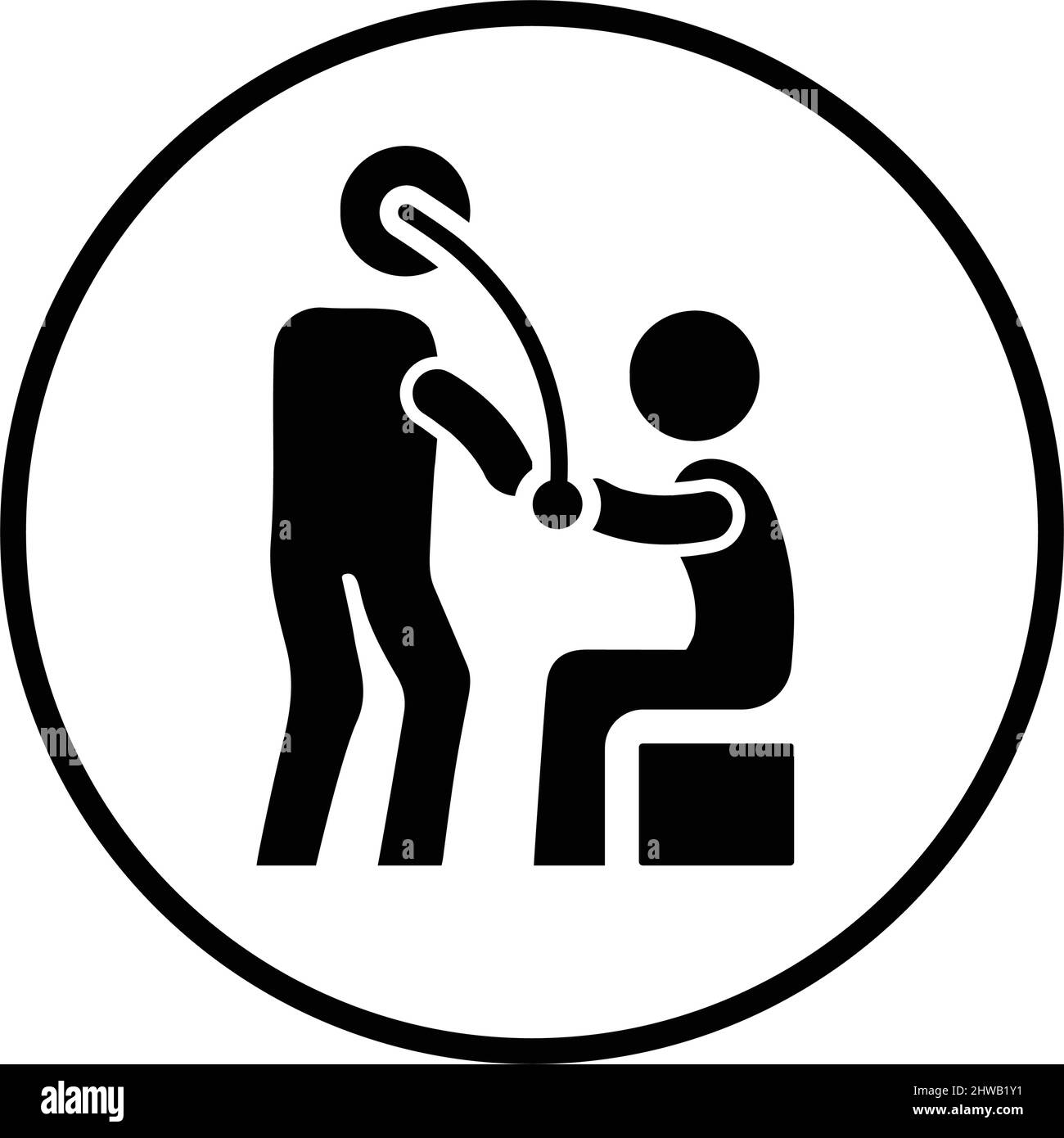 Medical Checkup Icon - gut organisiert und editierbar Vektor-Design mit in kommerziellen Zwecken, Printmedien, Web oder jede Art von Design-Projekte. Stock Vektor