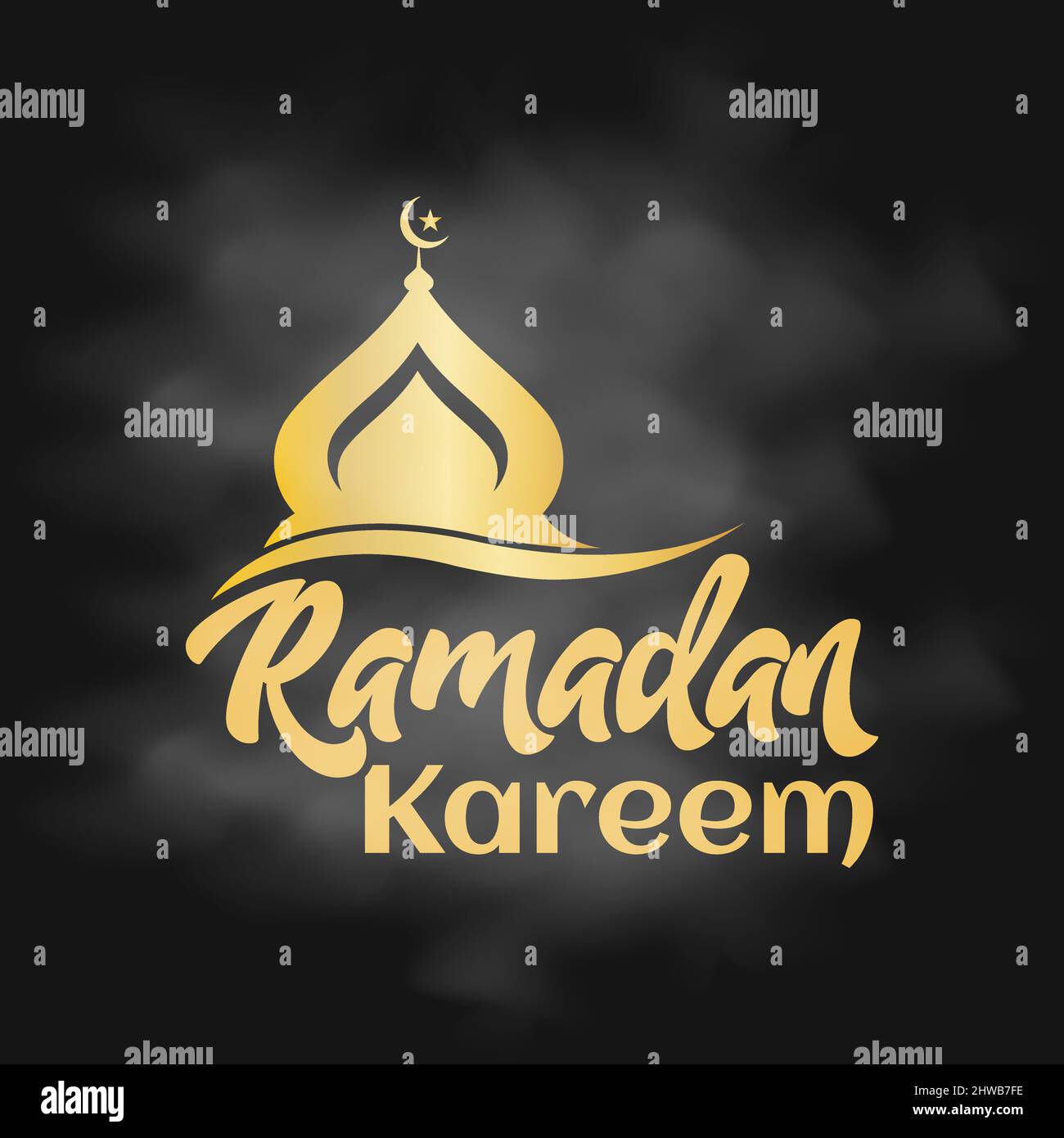 Ramadan Kareem. Islamische Festival Gemeinschaft Gebete Vorlage für Banner, Karte, Poster, Hintergrund. Stock Vektor