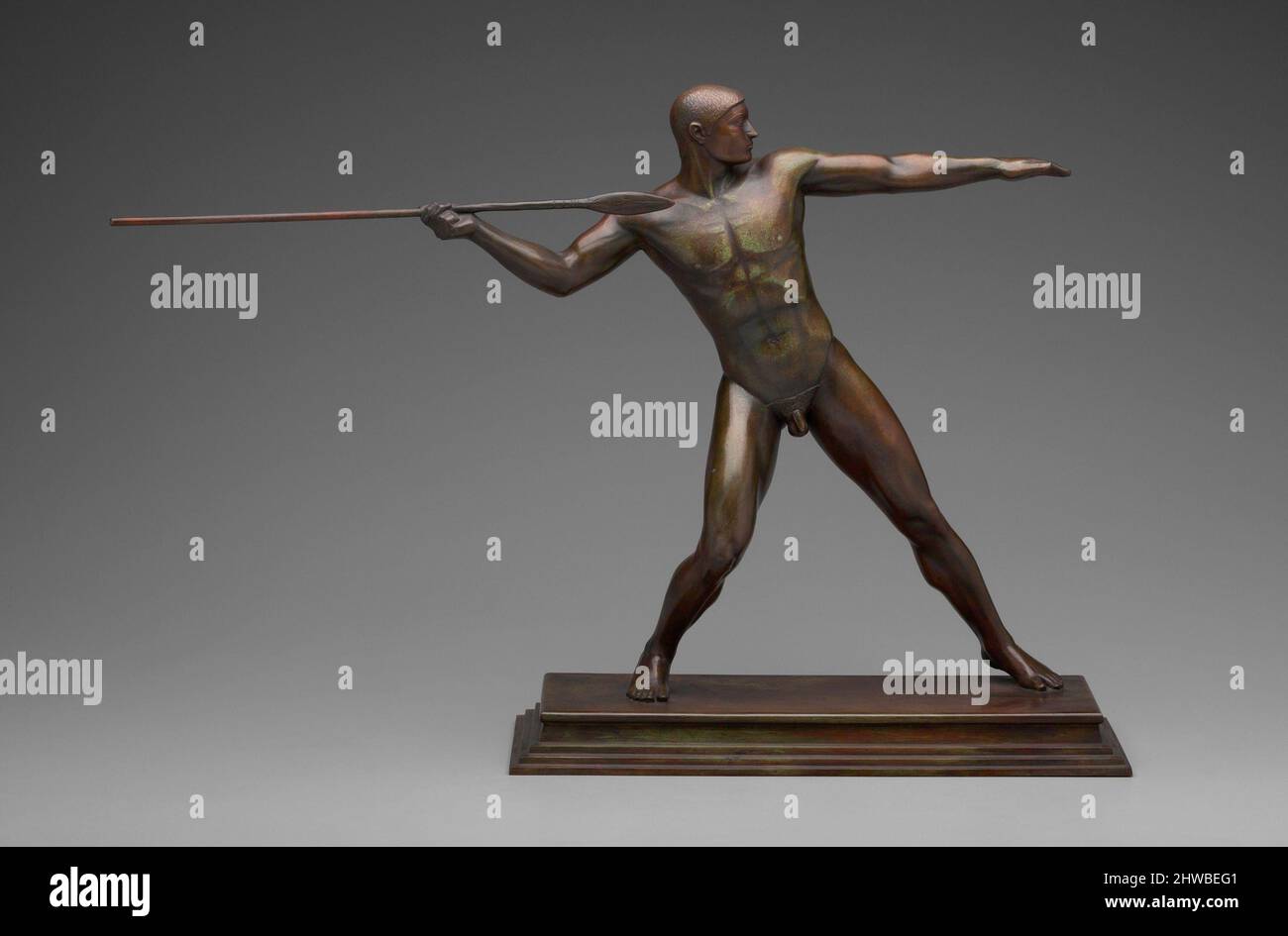 Speer Thrower. Künstler: Paul Manship, Amerikaner, 1885–1966 Stockfoto