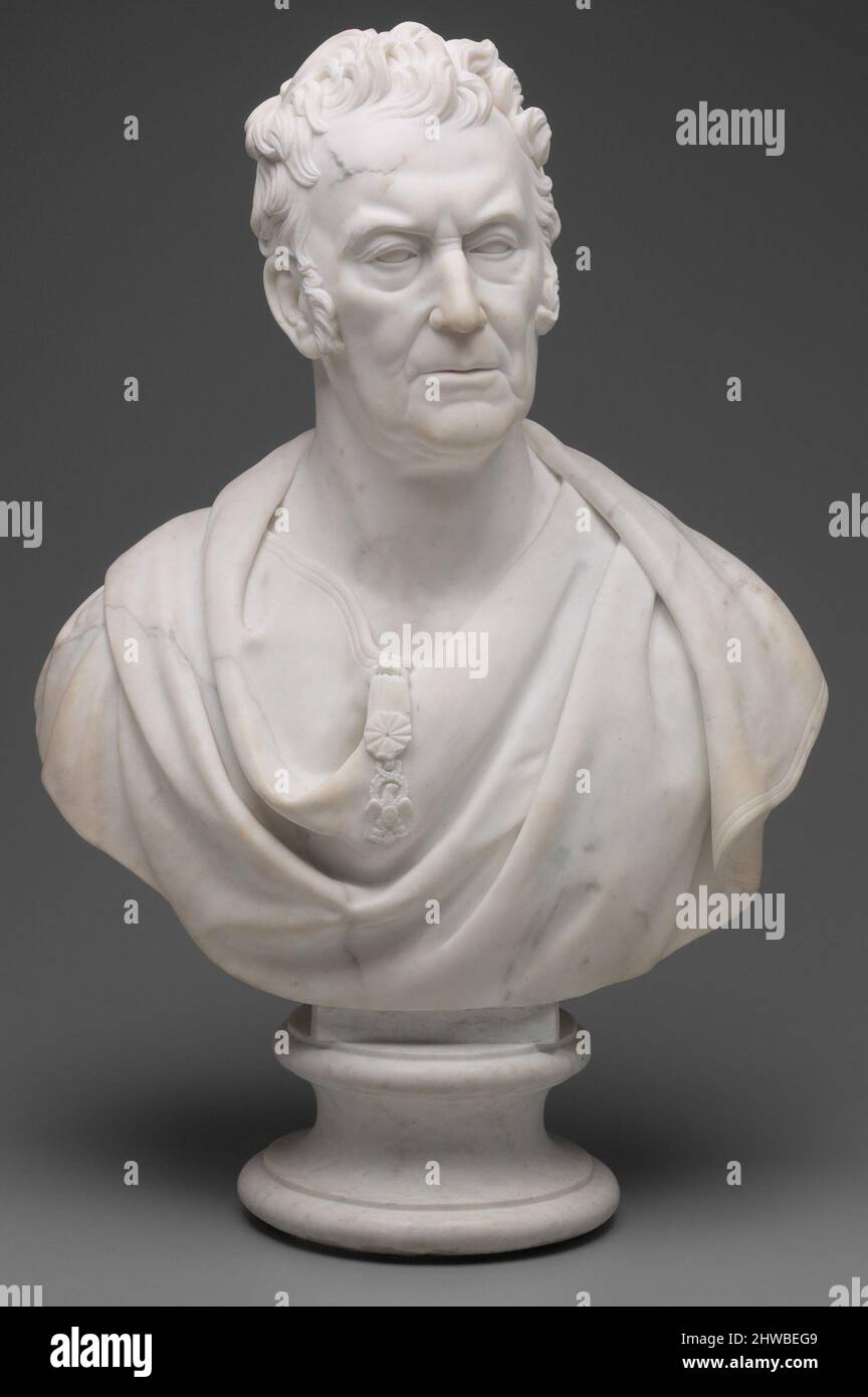 John Trumbull (1756–1843). Künstler: Robert Ball Hughes, Amerikaner, 1806–1868 Stockfoto