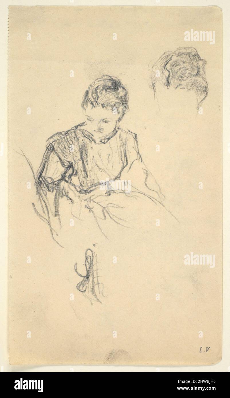 Junge Frau. Künstler: Édouard Vuillard, Französisch, 1868–1940 Stockfoto