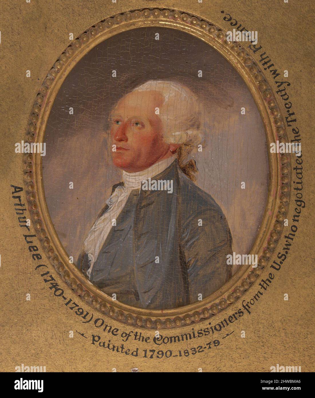 Arthur Lee (1740–1792), LL.D. 1781. Künstler: John Trumbull, Amerikaner, 1756–1843 Stockfoto