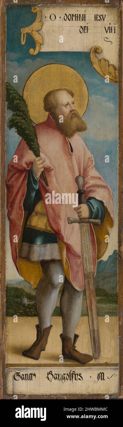 Saint Gangolf. Künstler: Peter Strüb der Jüngere (Meister von Messkirch), Deutsch, ca. 1500–1543 Stockfoto