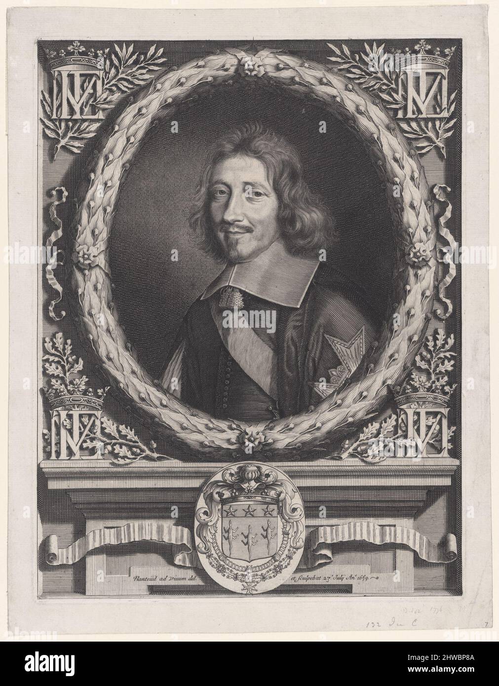 Michel Le Tellier, Ministre d’Etat, puis Chancelier et Garde des Sceaux de France (Staatsminister, damals Kanzler und Siegelbewahrer Frankreichs). Künstler: Robert Nanteuil, Französisch, 1623–1678 Stockfoto
