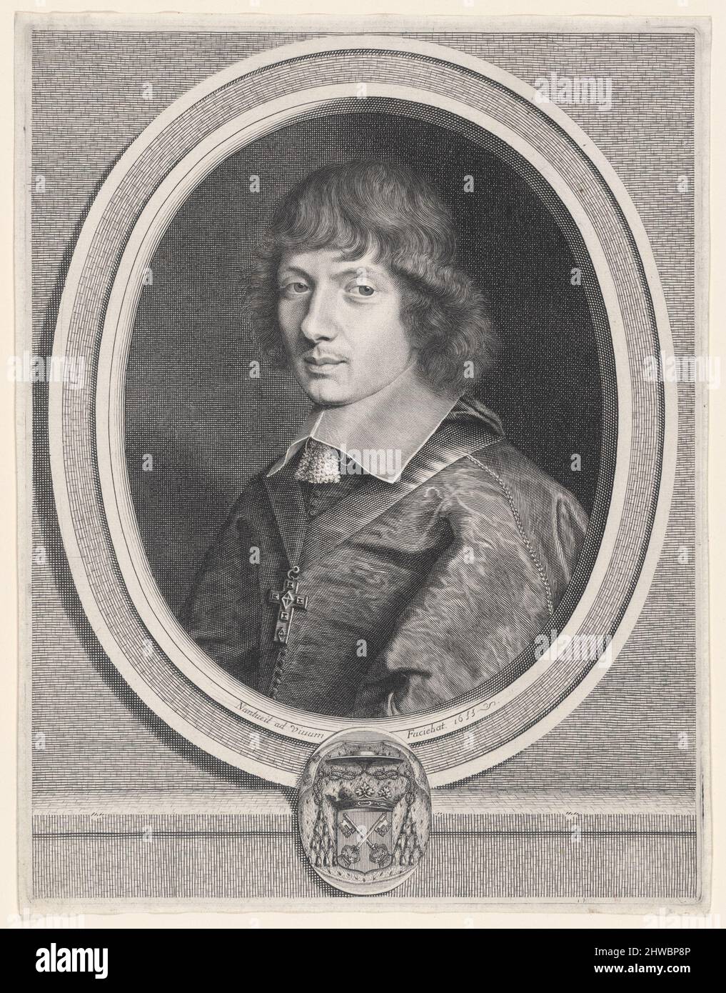 François de Clermont-Tonnerre, Évêque de Noyon (Bischof von Noyon) (1629-1701). Künstler: Robert Nanteuil, Französisch, 1623–1678 Stockfoto