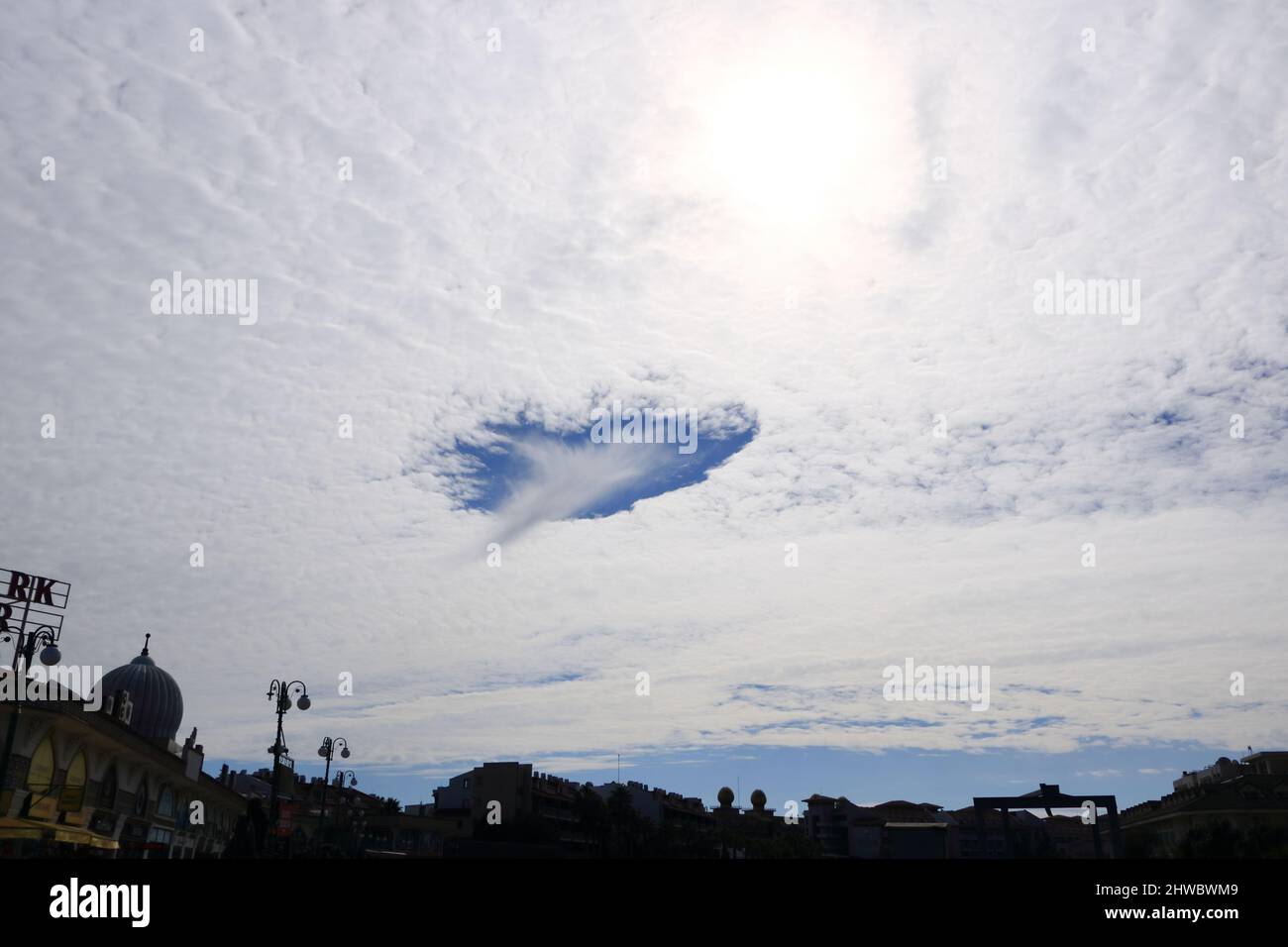 Kleiner Tornado-Wirbel Stockfoto
