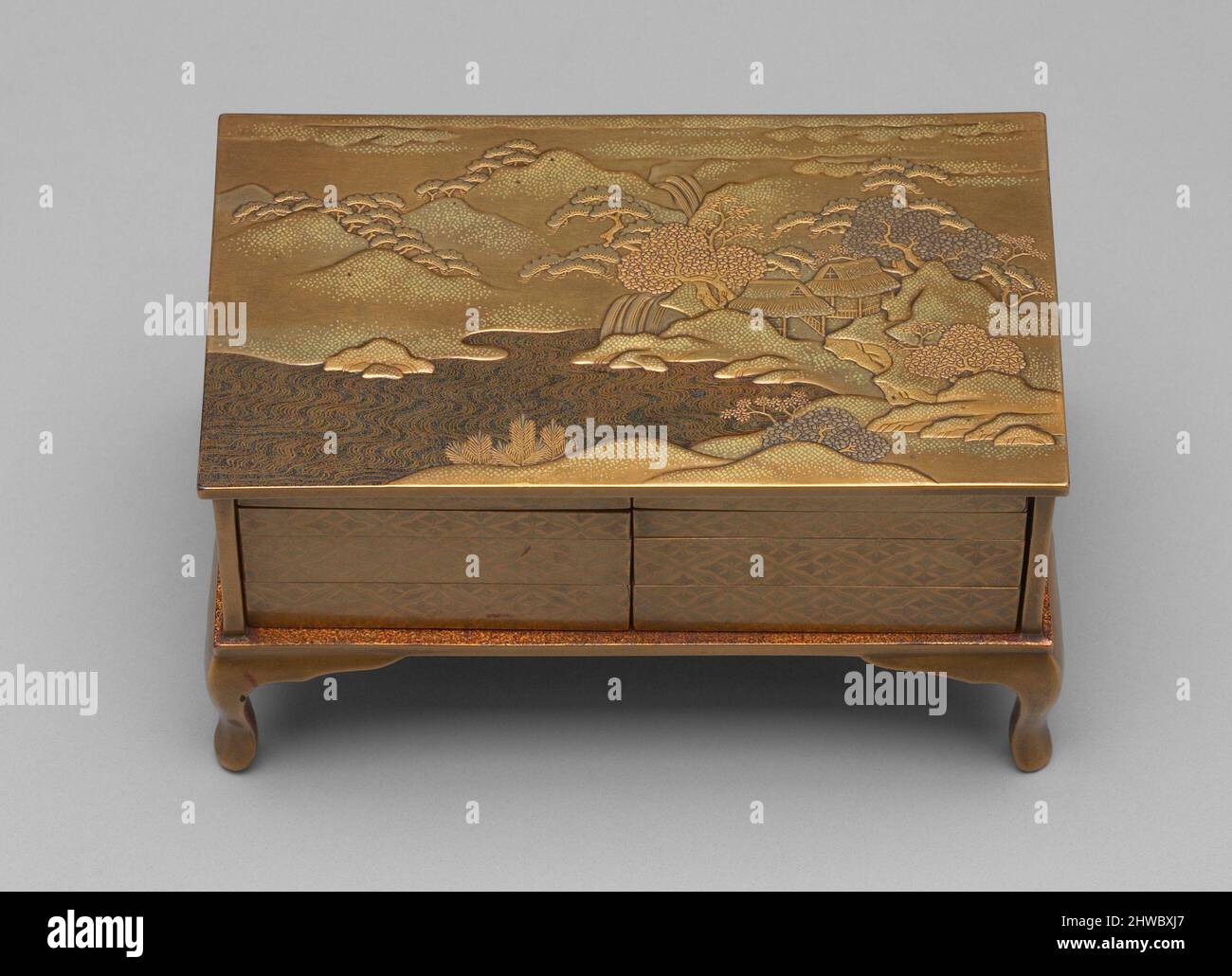 Miniaturtruhe Stockfoto