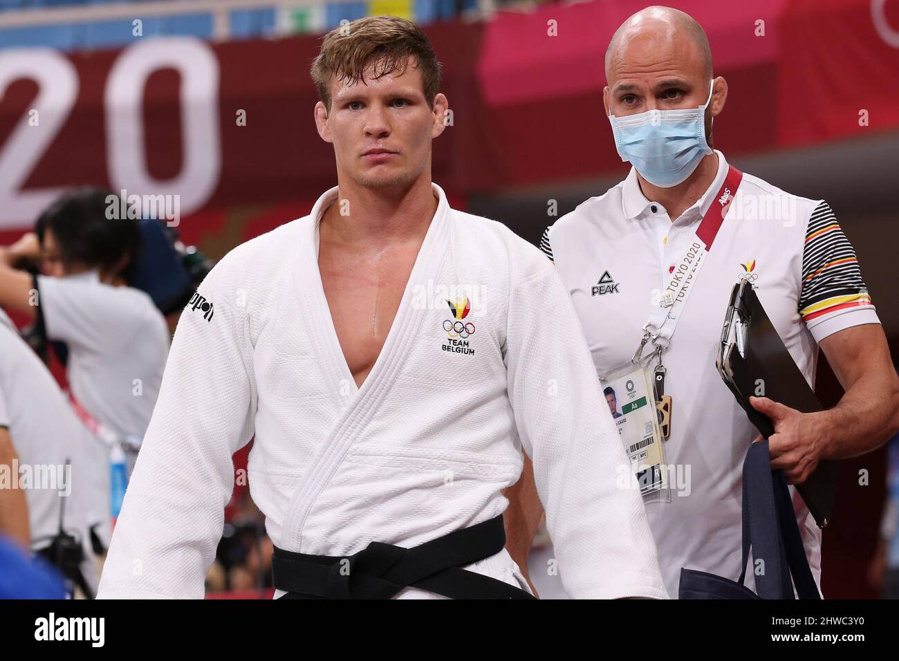 27.. JULI 2021 - TOKIO, JAPAN: Matthias CASSE aus Belgien während der Judo Men -81 kg bei den Olympischen Spielen 2020 in Tokio (Foto: Mickael Chavet/RX) Stockfoto