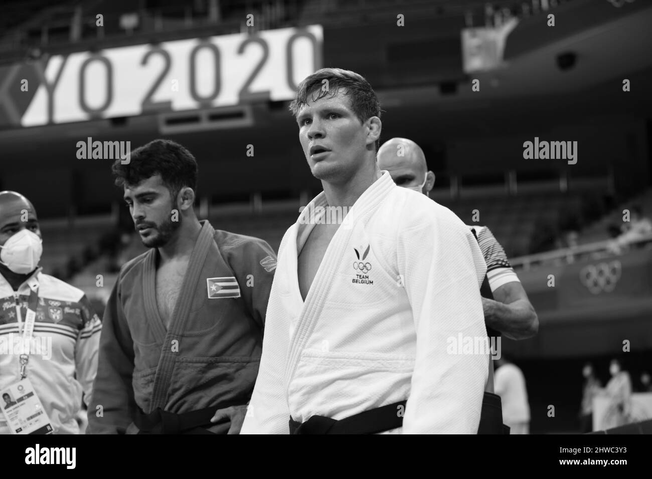 27.. JULI 2021 - TOKIO, JAPAN: Matthias CASSE aus Belgien während der Judo Men -81 kg bei den Olympischen Spielen 2020 in Tokio (Foto: Mickael Chavet/RX) Stockfoto