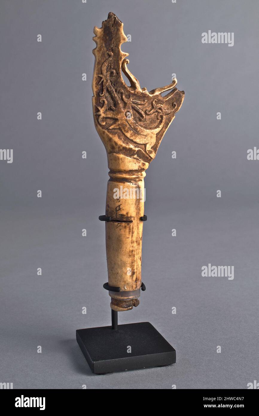 Griff für Reiskerntmesser Stockfoto