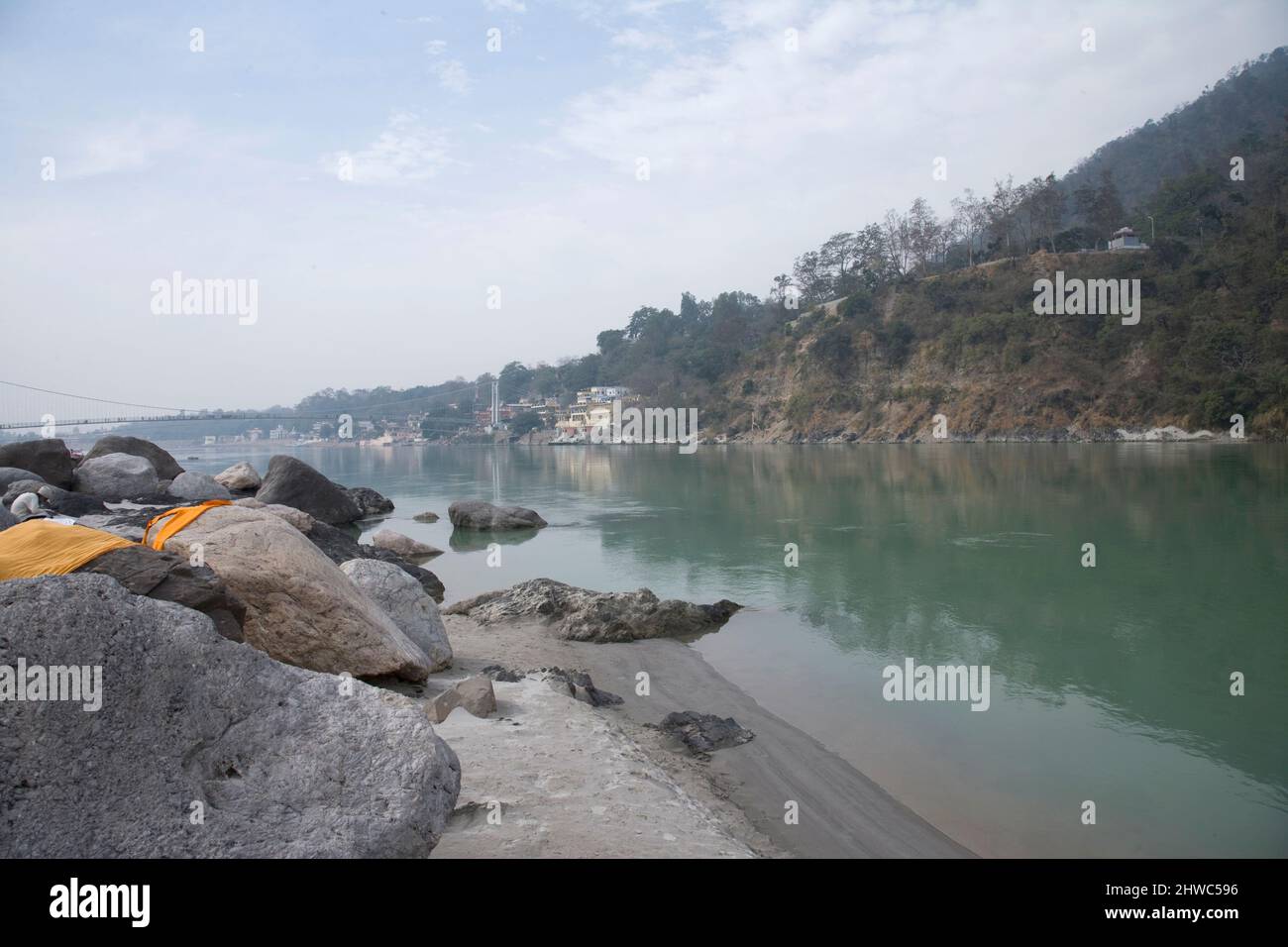 Indien, Hindu, Festival, Ganges, Ikone, Kumbh Mela, Wallfahrt, Ganges River, Travel India,Holy River, Religion. Hinduismus, Naga, Sadhu, Diwali, Festival Stockfoto