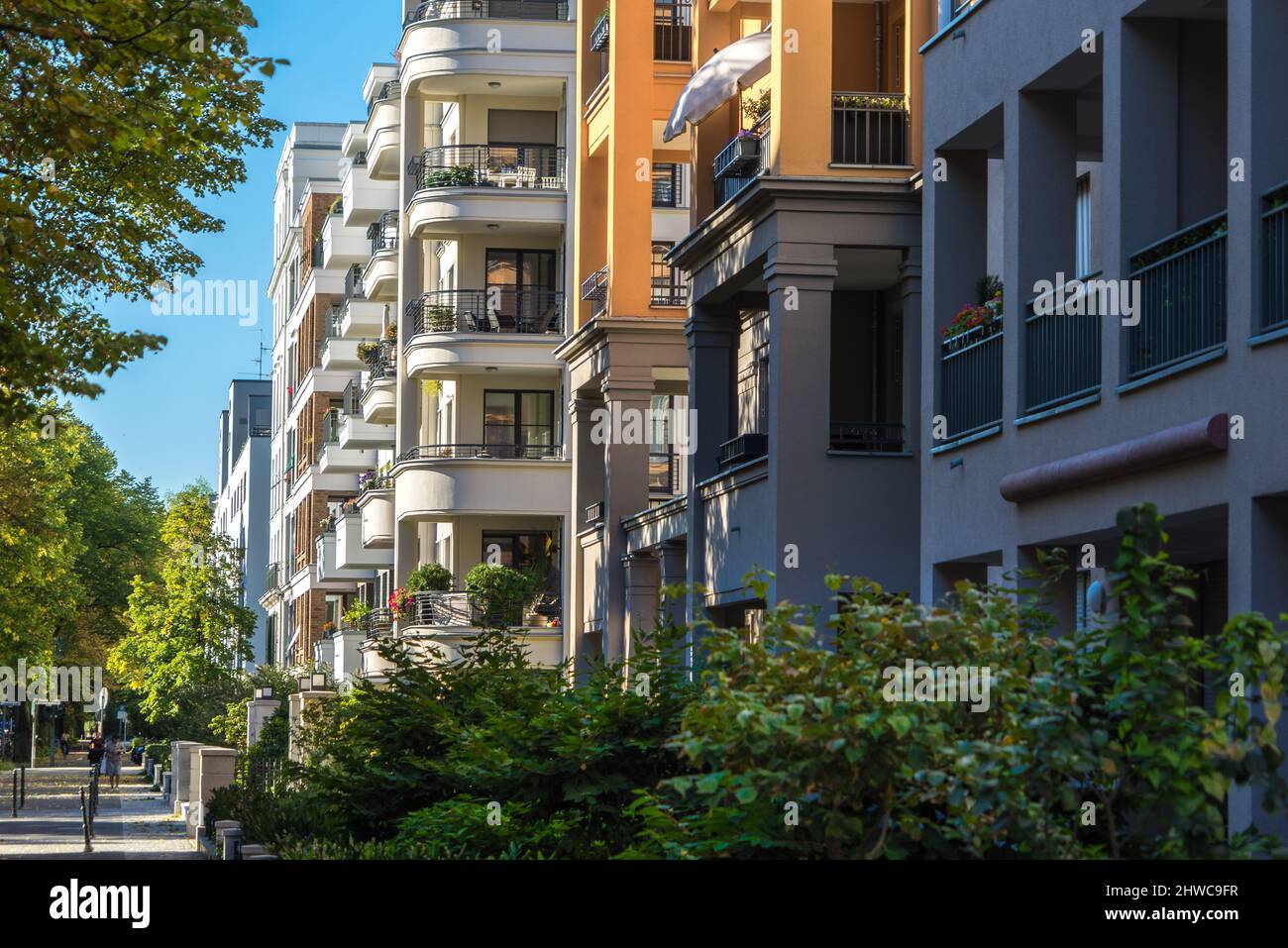 Berlin Wilmersdorf Württembergische Str Architektur Stockfoto