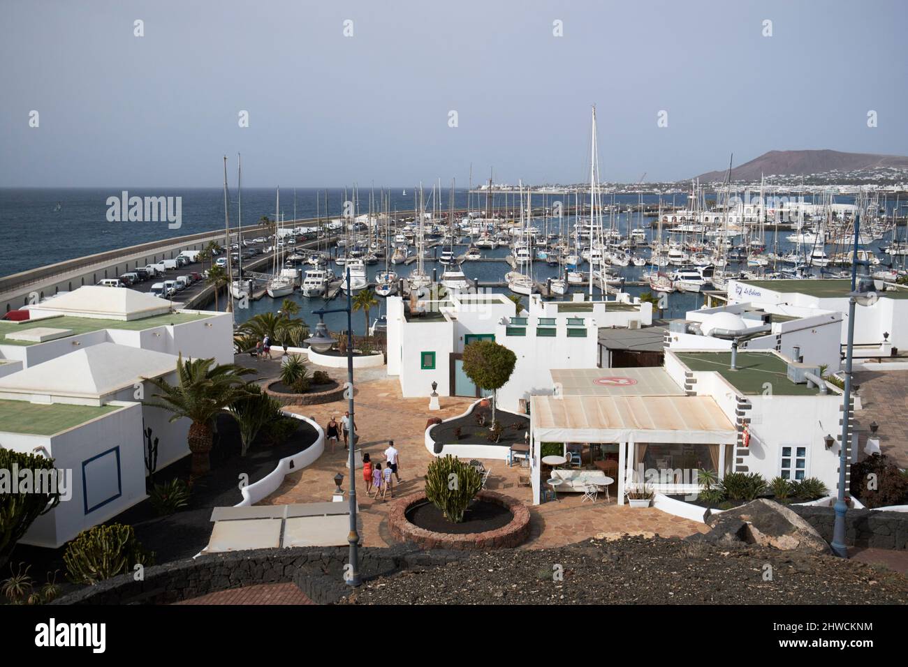 marina rubicon und puerto deportivo rubicon playa blanca lanzarote kanarische Inseln spanien Stockfoto
