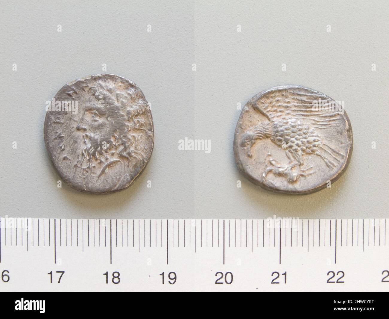 Stater aus Locri Epizephyrii. Minze: Locri Epizephyrii Stockfoto